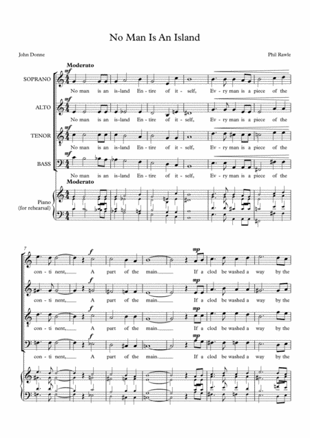 No Man Is An Island (arr. Phillip Rawle)