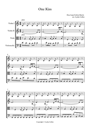 One Kiss (arr. Lydia Cellist)