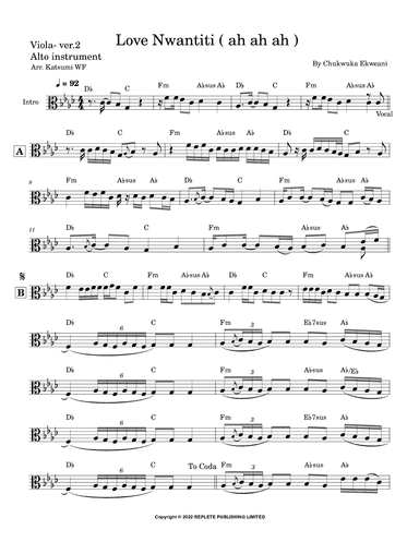 Love Nwantiti (ah Ah Ah) (arr. Katsumi WF)