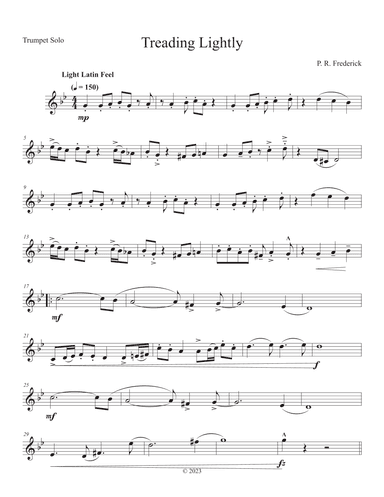 Treading Lightly (Trumpet Solo)