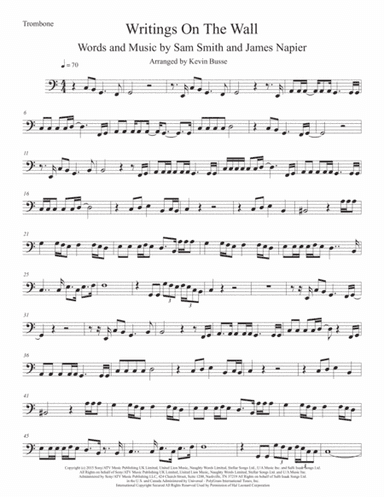 Writing's On The Wall from the film SPECTRE (arr. Kevin Busse)