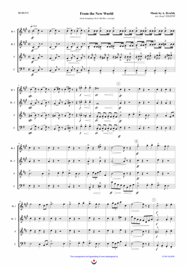 Allegro con Fuoco (Dvorák - New World Symphony, 4th mov. excerpt) (arr. Josef STASTNY)