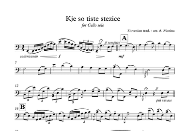 Kje so tiste stezice (arr. Andrejka Mozina)