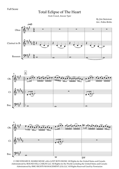 Total Eclipse Of The Heart (arr. Fabio Britto)