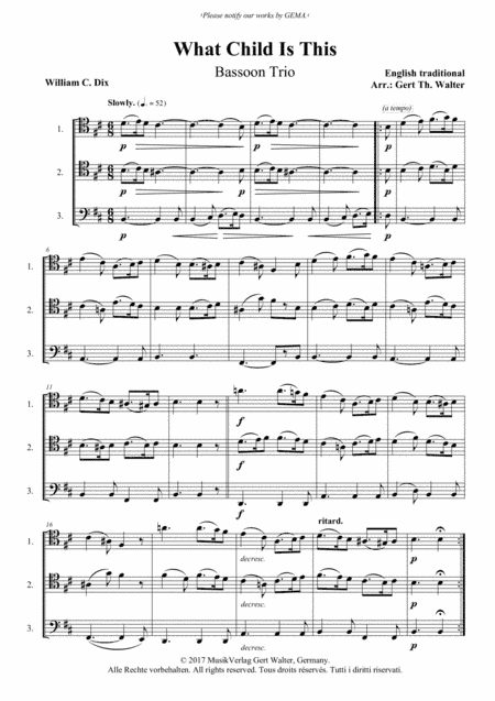 What Child Is This (arr. Gert Th. Walter)