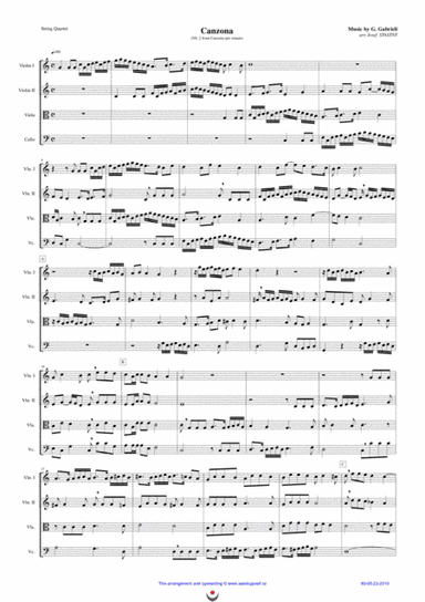 Canzona (Nb. 2) (arr. Josef STASTNY)