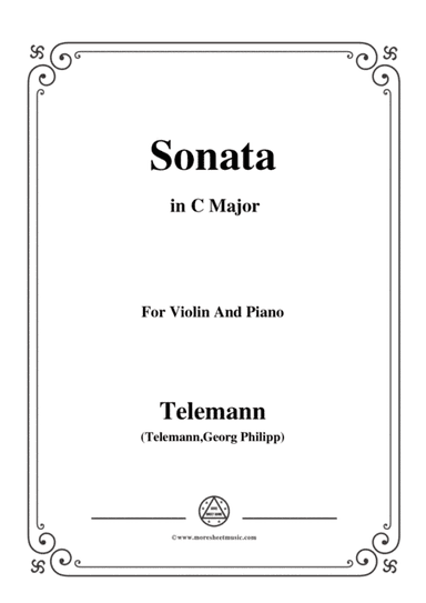 Telemann-Sonata,for Violin and Piano (arr. MSM)