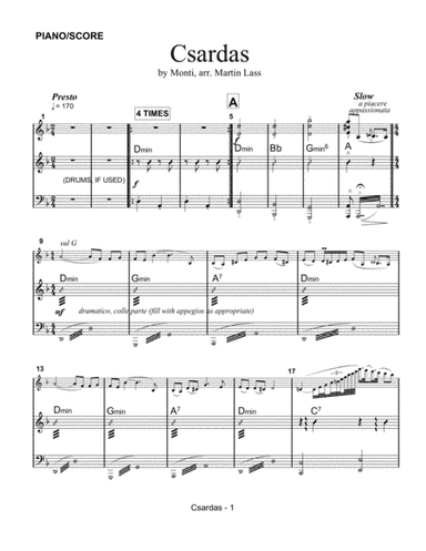 Csardas (arr. Martin Lass)