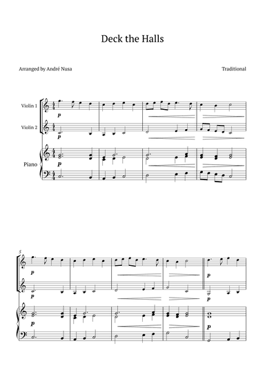 Deck the Halls (arr. André Nusa)