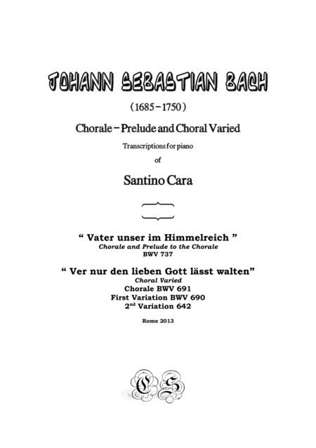 J.S.Bach - Chorales - Transcriptions for piano