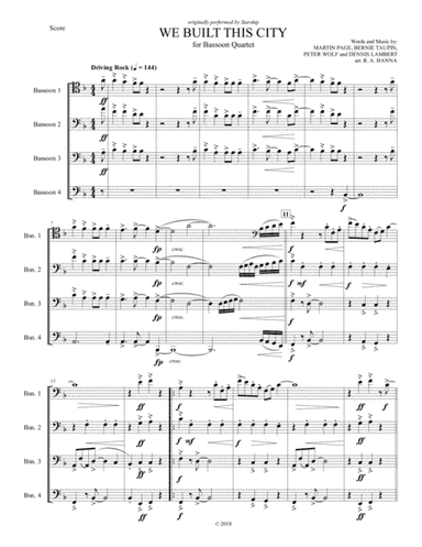We Built This City (arr. Reed A. Hanna)