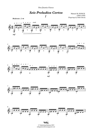 Seis Preludios Cortos N°1 (arr. Pedro Rocha)