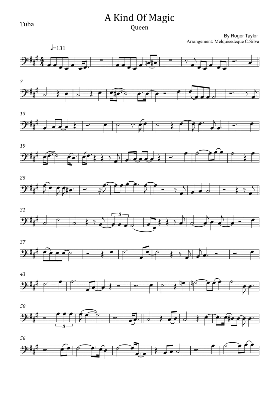 A Kind Of Magic (arr. Melquisedeque C.Silva)