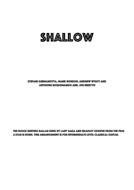 Shallow (arr. Joe Niesyto)