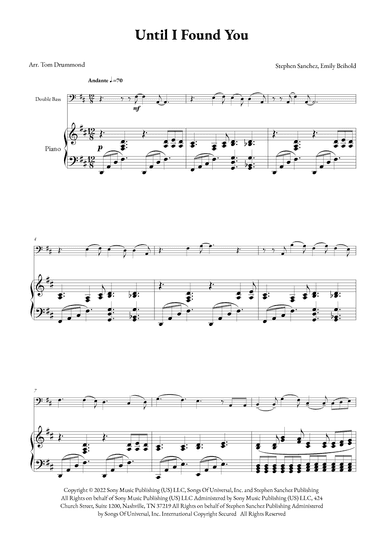 Until I Found You (arr. Tom Drummond)