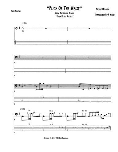 Flick Of The Wrist (arr. Accubass)