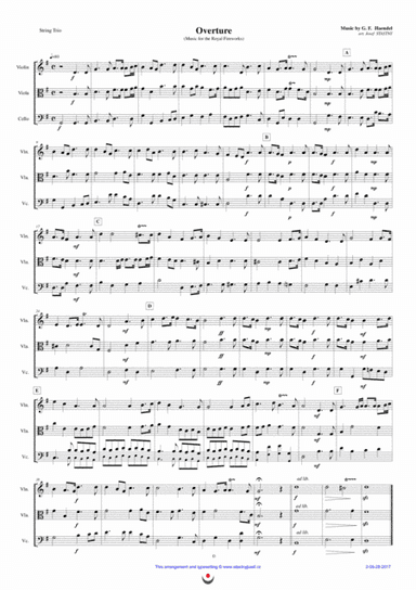 Overture (Music for the Royal Fireworks) (arr. Josef  STASTNY)