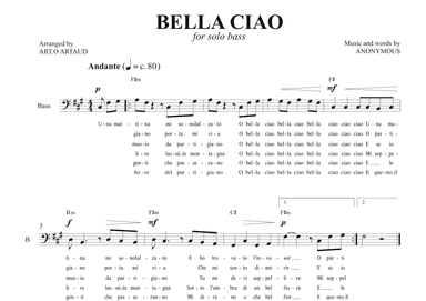 Bella Ciao (arr. Art.o Artaud)