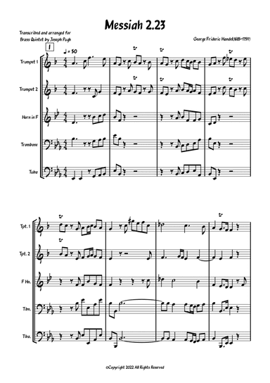 Messiah 2.23 (He Was Despised And Rejected Of Men.) (arr. Joseph Pugh)