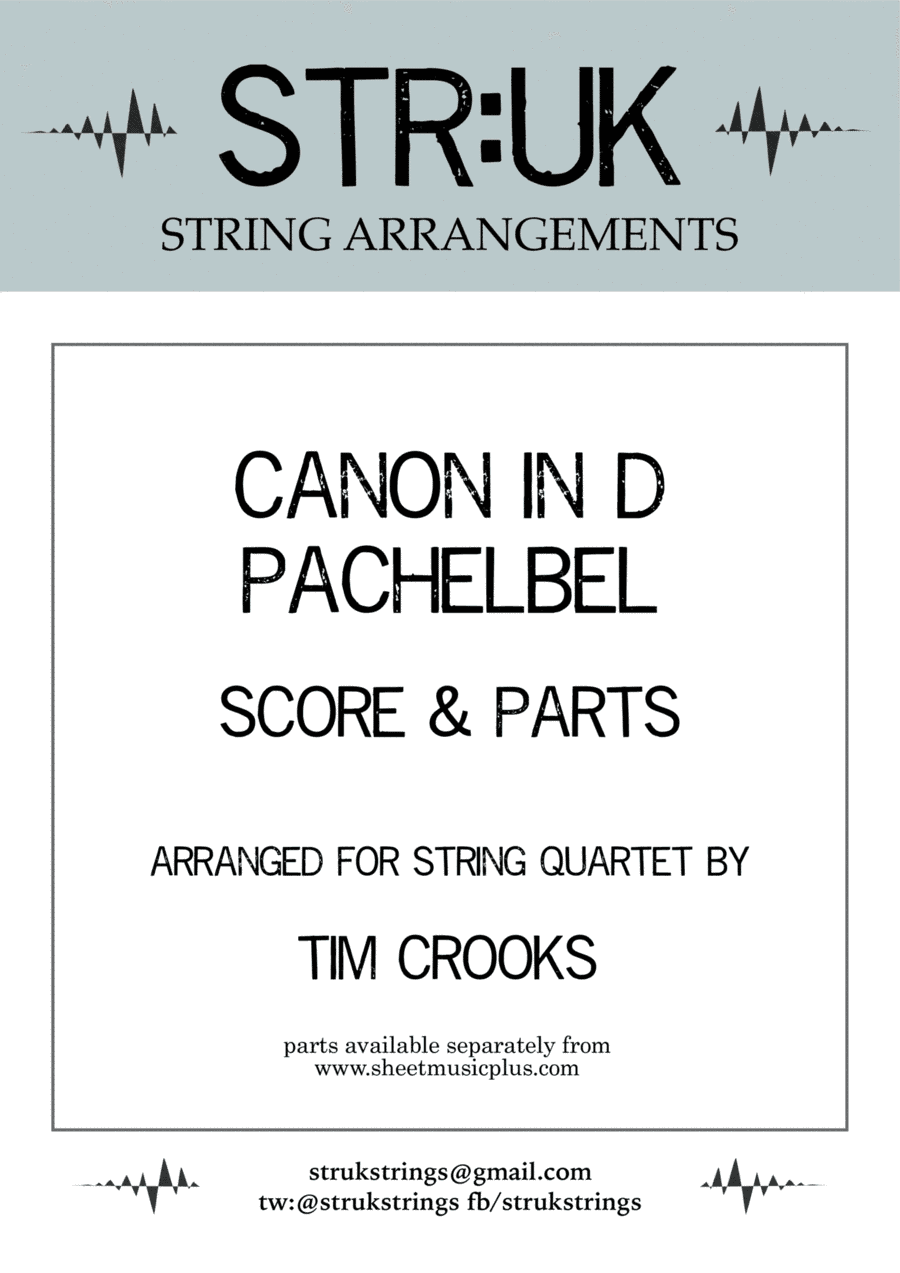 Pachelbel - Canon in D (STR:UK Strings) (arr. Tim Crooks)