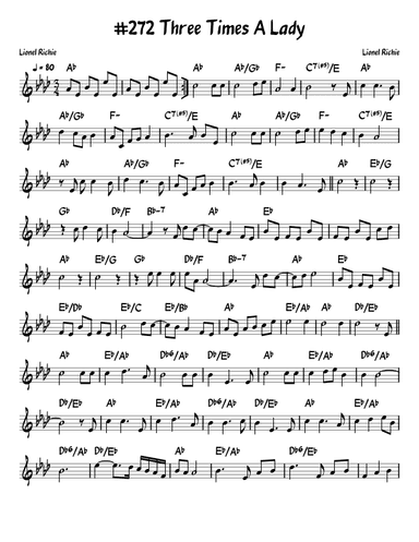 Three Times A Lady (arr. John Fries)