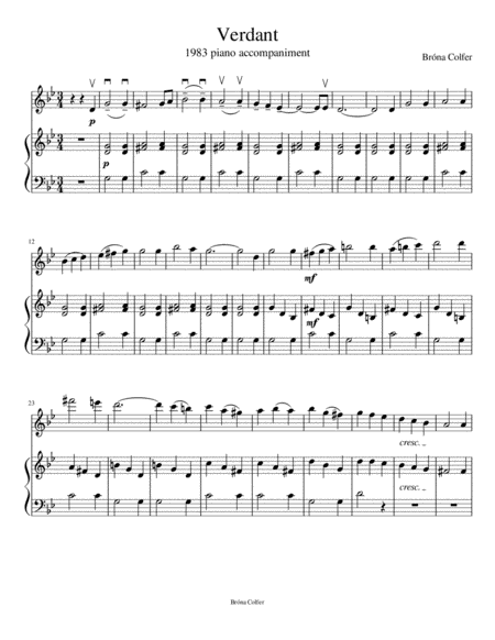 Verdant Piano Accompaniment