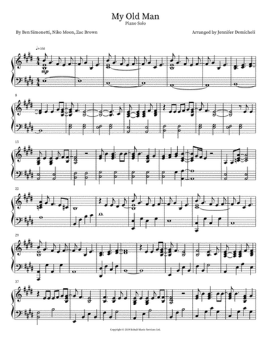 My Old Man (arr. Jennifer Demicheli)