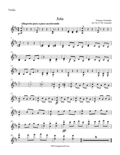 Jota (arr. Nick Lacanski)