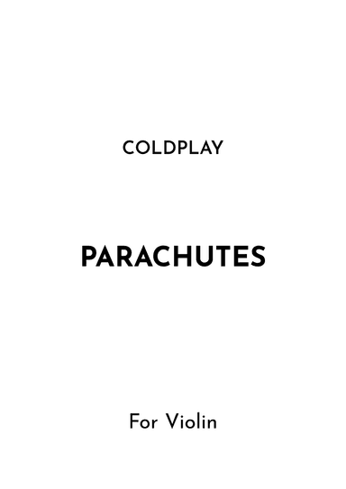 Parachutes (arr. Jireh J.)