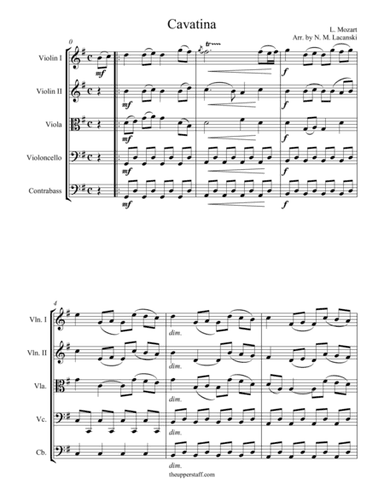 Cavatina (arr. Nick Lacanski)