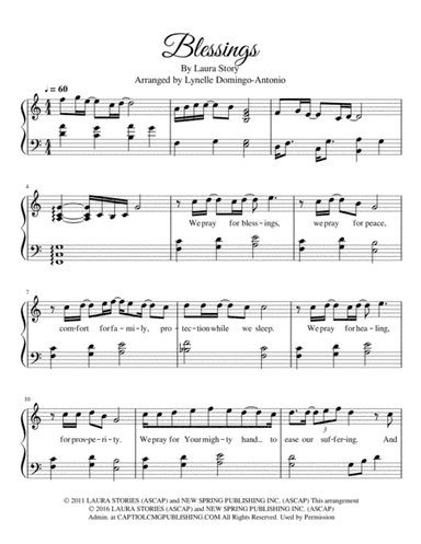 Blessings (arr. Lynelle Domingo-Antonio)