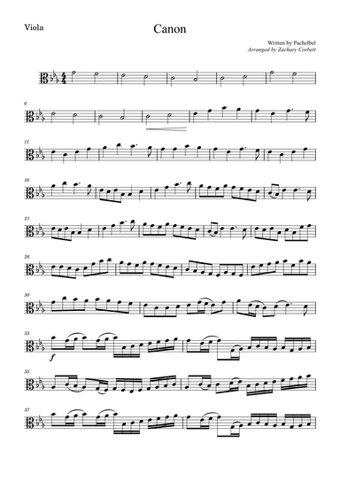Canon (arr. Zachary Corbett)
