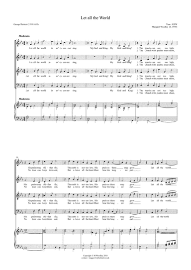Let All The World (in ev'ry corner sing)