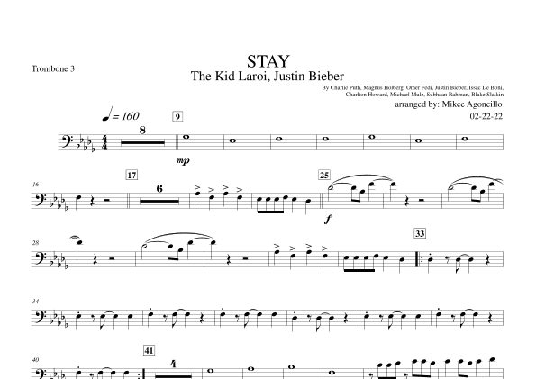 Stay (arr. Mikee Agoncillo)