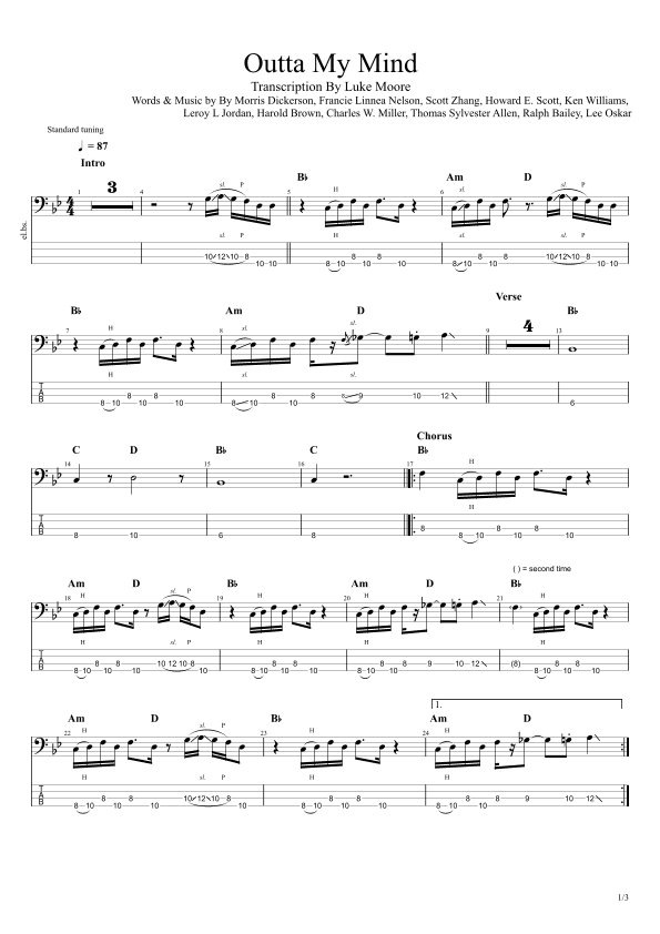 Outta My Mind (arr. Luke Moore)