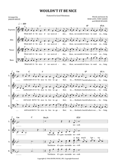 Wouldn't It Be Nice (arr. Jakson Kreuz)