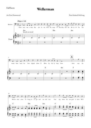 Wellerman (arr. Tom Drummond)