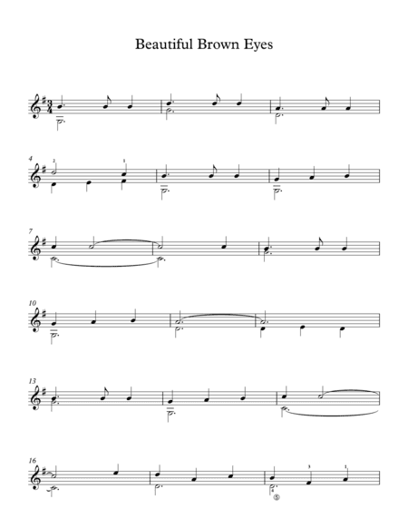 Beautiful Brown Eyes - American Traditional Song (arr. Milan Mitic)