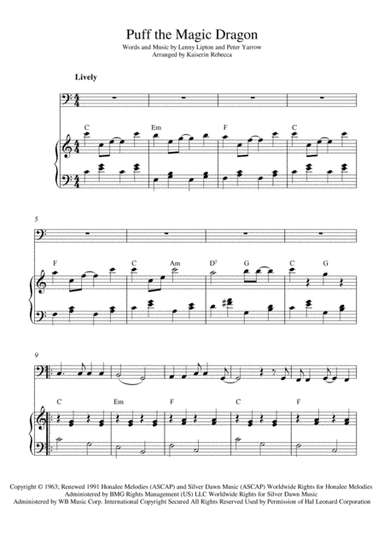 Puff The Magic Dragon (arr. Kaiserin Rebecca)
