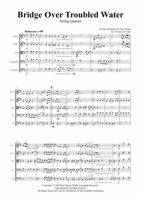 Bridge Over Troubled Water (arr. Thomas H. Graf)