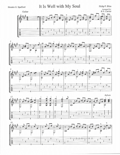 "It is Well With My Soul" (arr. R.S. Carrier)