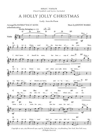 A Holly Jolly Christmas (arr. Danilo "Daca" Alves)