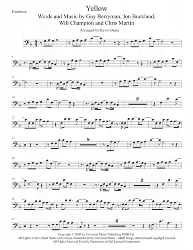 Yellow (arr. Kevin Busse)