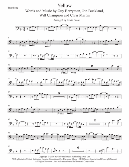 Yellow (arr. Kevin Busse)