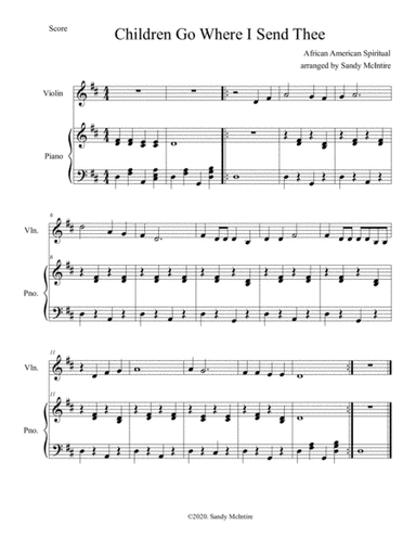 Children Go Where I Send Thee (arr. Sandy McIntire)