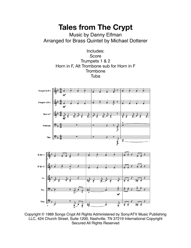 Tales From The Crypt Theme (arr. Michael Dotterer)