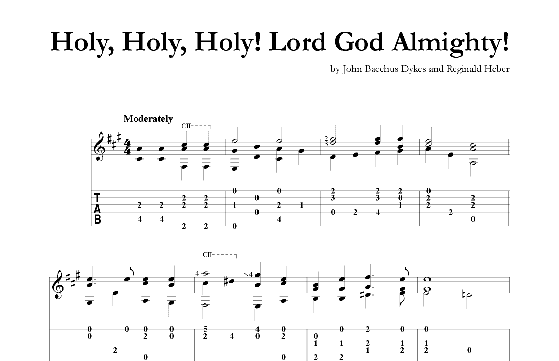 Holy, Holy, Holy! Lord God Almighty! (arr. Mark Phillips)