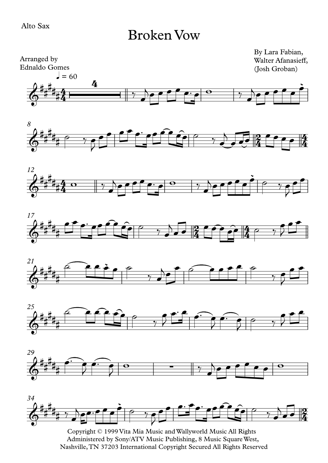 Broken Vow (arr. Ednaldo Gomes)
