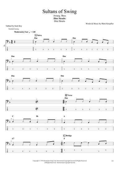 Sultans Of Swing (arr. Sick Boy)