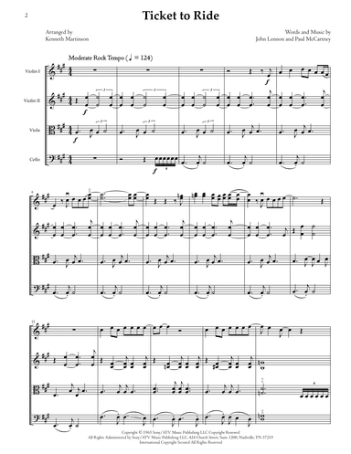 Ticket To Ride (arr. Kenneth Martinson)